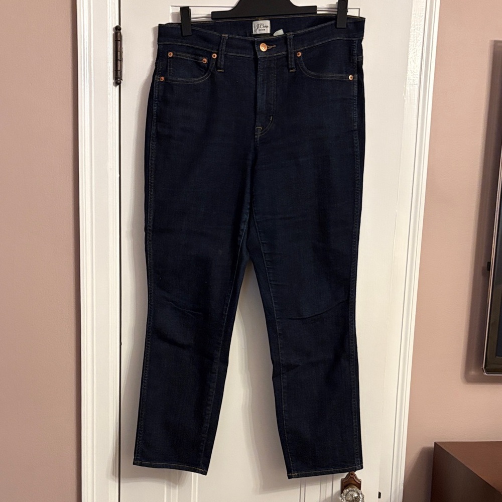 J. Crew Classic Vintage Straight Dark Blue Denim Jeans